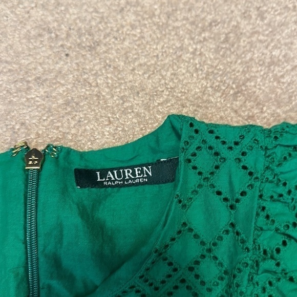 Lauren by Ralph Lauren eyelet ruffle tank size M - Picture 2 of 5